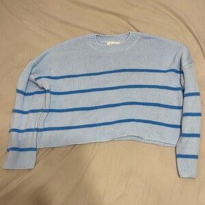 Jessica Simpson Light Blue and Blue Striped Sweater